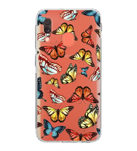 PrintiFy Samsung Galaxy A20e ile Uyumlu Water Color 2  Kamera Korumalı Şeffaf  Kılıf