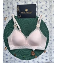 Raye İthal Buz İpek (İce-Silk) Ultra İnce Rahat Nefes Alır Dekolteli Görünmez Lazer Dikişsiz Sütyen (Pudra)