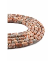 Jasper Doğal Taş Parlak Silindir Kesim 6x10mm Dizi [AA]