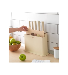 Forge Kesme Tahtası/bıçak Seti 10 Parça-krem
