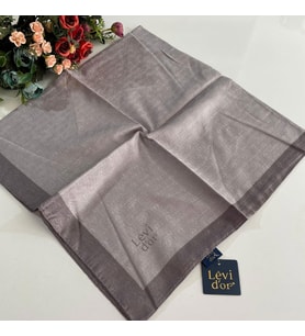 Levidor Premium Monogram Eşarp Açık Gri2 GX0215