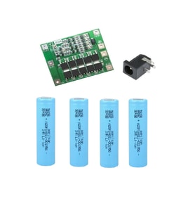 4 Adet Aspilsan Li-ion, 4S 40A BMS. ve 5,5x2,5 Dişi Soket