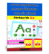 Oyun Hamuruyla Alfabe Öğreten YAZ-SİL Kitabı
