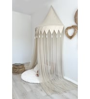 Duvar Tentesi Bayraklı 100 Cm Natural Beige