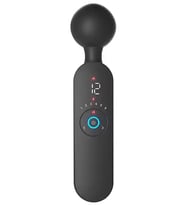 Isıtmalı Şarjlı 12 Titreşim Modlu Wand LCD Ekranlı Vibratör 22 cm