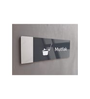 Aynalı Klasik Seri Mutfak Kapı Isimliği