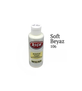 Rich Master Akrilik Boya 120 cc. 106 Soft Beyaz 