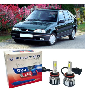 Renault 19 Led Xenon Uzun + Kısa Far Ampulü H4 Duo Yeni Seri Beyaz