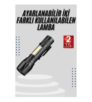 Mey İthalat® EL Feneri Uzun Menzilli Usb Şarj Edilebilir Kamp Lambası