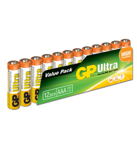 Gp LR03 AAA Boy Ultra Alkalin İnce Kalem Pil 12'li Paket GP24AU-VS12