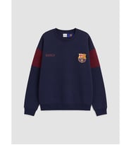 LCW Kids Lacivert Barcelona Baskılı Erkek Çocuk Kalın Sweatshirt
