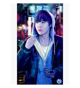 Jhope Tablo Ahşap Poster Dekoratif Kod5689