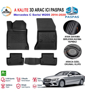 Mercedes C Serisi w205 3D Paspas Havuzlu Pro 2014-2020 Arası