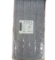 Dantel Polyester Sanal Tül Bant Gri 14,60 Metre En 3 Cm On-1538-g