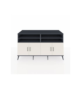 Kronos Konsol 6 Raflı 4 Kapaklı 176x59x99 Antrasit-Aytaşı/Çam