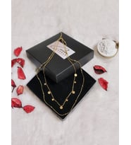 İkili Plaka Kolye (Gold)