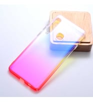 Galaxy A9 2018 Kılıf Parlak Renk Geçişli Kılıf (Pembe)