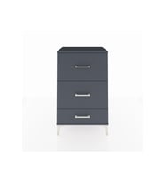 Hyperion Komodin 3 Çekmeceli 60x44x96 Antrasit-Antrasit