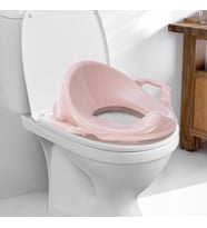 River World Klozet Adaptörü Çocuklar İçin Kulplu Rengi Pembe