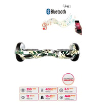 Citymate Hoverboard Elektrikli Kaykay Bluetooth Hoparlörlü 6.5 inch Yeşil Kamuflaj D07