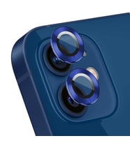 Microsonic Apple iPhone 12 Mini Tekli Kamera Lens Koruma Camı Lacivert
