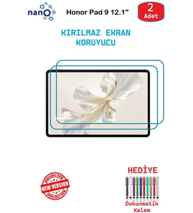 Honor Pad 9 12" İçin Nano Ekran Koruyucu 9h Esnek 2 ADET