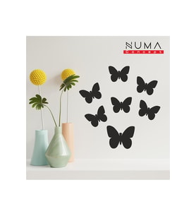 Numa Concept Dekoratif 7' Li Kelebek Ahşap Duvar Süsü