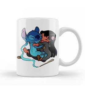 Expecto Ohana Patronus Stitch Aşk Kupa Bardak Porselen