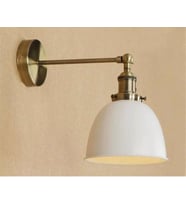 RİOLİGHT RETRO MAFSALLI HAREKETLİ BAŞLIK METAL DUVAR APLİK (Siyah - Beyaz)