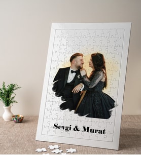 Kişiye Özel Efekt Fotoğraflı İsimli Puzzle