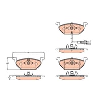 Volkswagen Golf Caddy Polo Jetta Leon Ön Fren Balatası 1998-2010