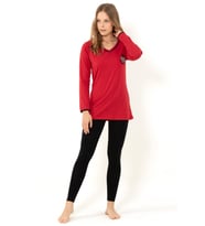 DoReMi Apple Pie Bayan Pijama Takımı (Bordo)