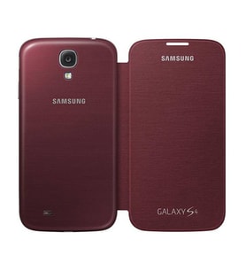 Galaxy S4 ile Uyumlu Flip Cover Kılıf Kırmızı EF-FI950BREGWW