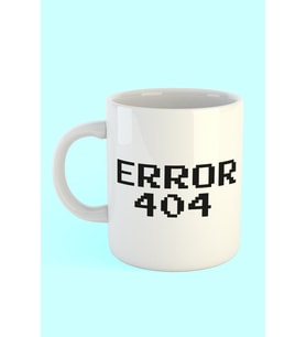 Error 404 Baskılı Kahve Kupası