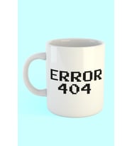 Error 404 Baskılı Kahve Kupası