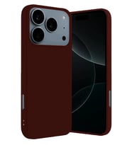 iPhone 17 Pro Nano içi Kadife Silikon - Bordo