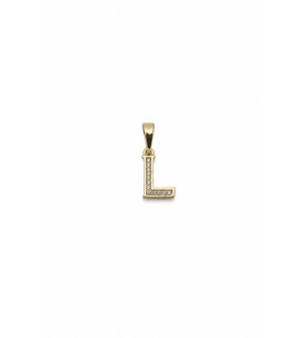 Zirkon Taşlı Gold Renk L Harfi Xuping Kolye Ucu