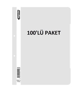Bigpoint Telli Dosya Beyaz x 100 Adet