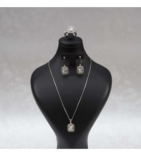 608 Zirkon Gümüş Set