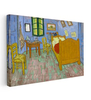 Kanvas Tablo Van Gogh Arles'teki Yatak Odası Sandalye Ressam Tablosu Ev Ofis Duvar Dekoru