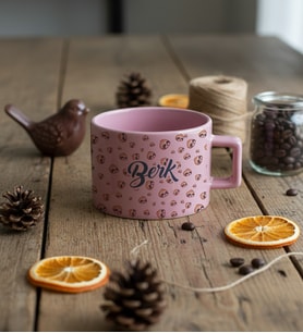 Kişiye Özel Tembel Hayvan Sloth Desenli Lüks Pastel Fincan Doğum Günü Hediyesi
