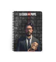 La Casa De Papel El-Profesor Ahşap Kapaklı MDF Defter DFT2749