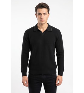 Erkek Spor Polo Yaka Mevsimlik Kazak BGL-ST05363