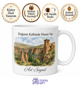 Akçadağ Levent Vadisi Malatya Doğa Hatırası Kupa Bardak Hediye
