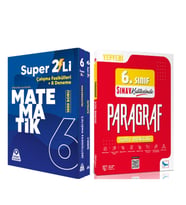 Örnek Akademi 6. Sınıf Süper İkili Matematik ve Sınav Paragraf Sınav Kalitesinde Soru Bankası Seti 2 Kitap