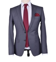 J412300 JAKAMEN 6 DROP TAKIM ELBİSE (Koyu Gri)