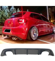 Vw Polo Mk6 R Line Difüzör Difizör Plastik Parlak Siyah 2018 2019 2020 Arka-bodykit-ek-karlık