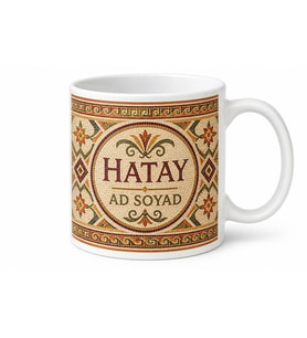 Hatay Mozaik Desenli Baskılı Kupa Bardak Özel Tasarım Hediye