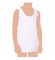 Tutku Erkek Çocuk Ribana Atlet 6'lı Paket (Beyaz)