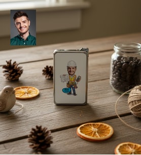 Kişiye Özel Karikatürlü Elektrik Mühendisi Çakmak Mühendisler Günü Hediyesi
